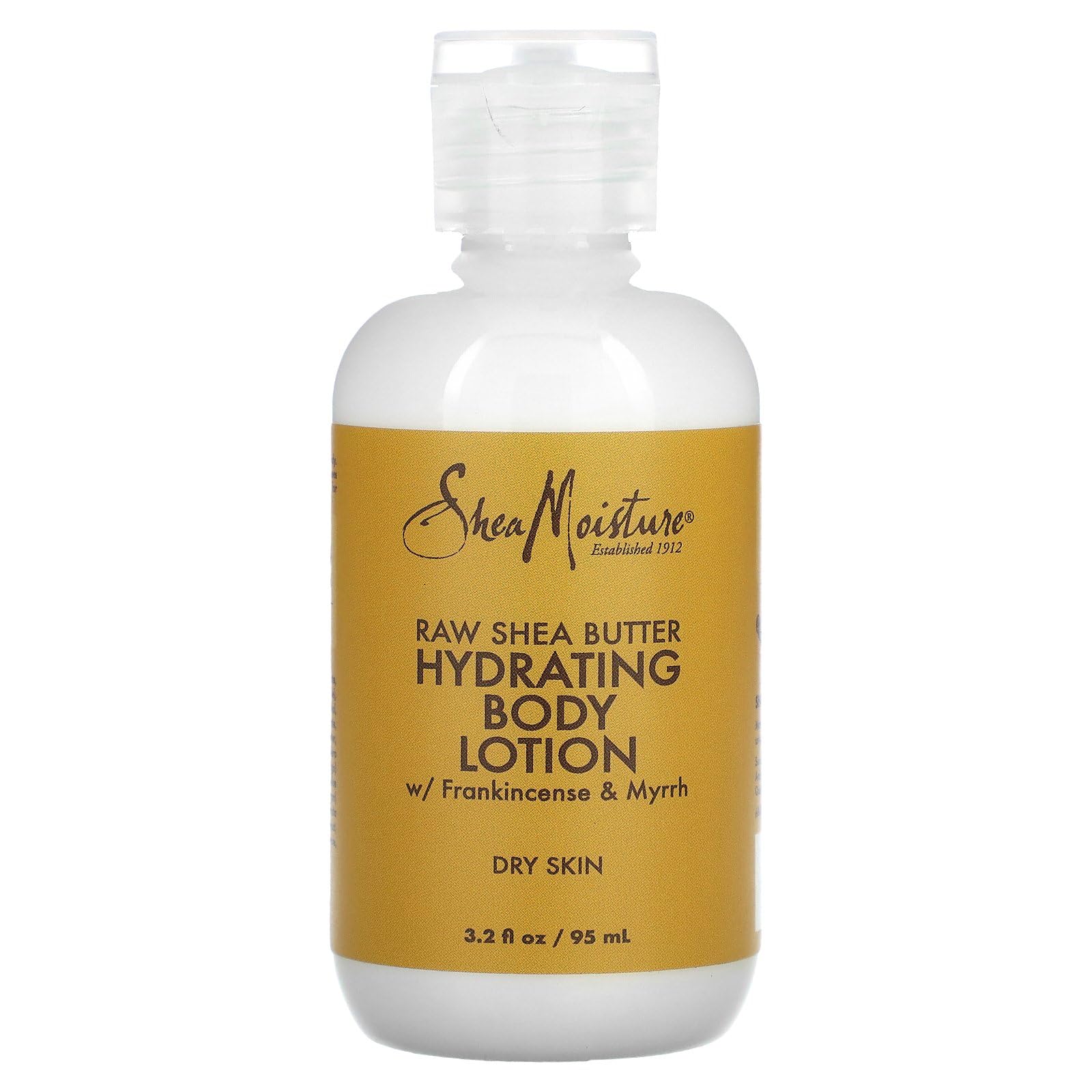 Shea Moisture Raw Hydrating Body Lotion for Dry Skin - 3.2 oz | Organic Shea Butter & Coconut Oil | Moisturizing & Nourishing for Daily Skincare Routine