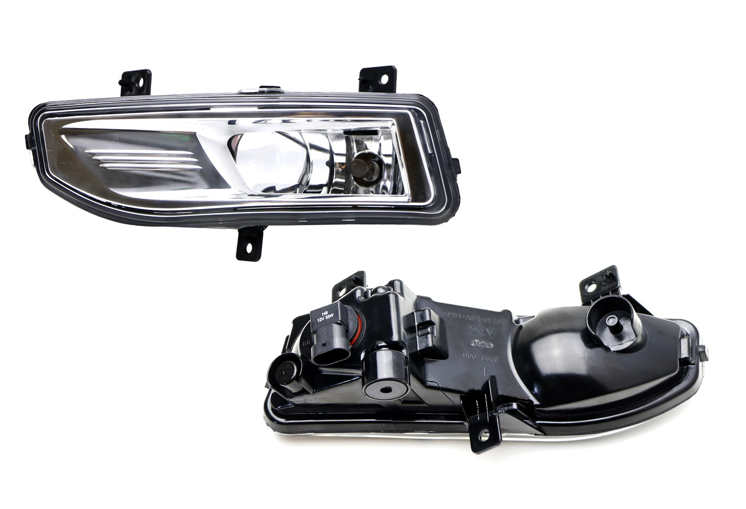 Anti-Fog H11 Halogen Headlight Assembly Kit for 2017-2020 Nissan Rogue & Note - Clear Lens Replacement with Durable Housing - Perfect for Night Driving and Inclement Weather Conditions