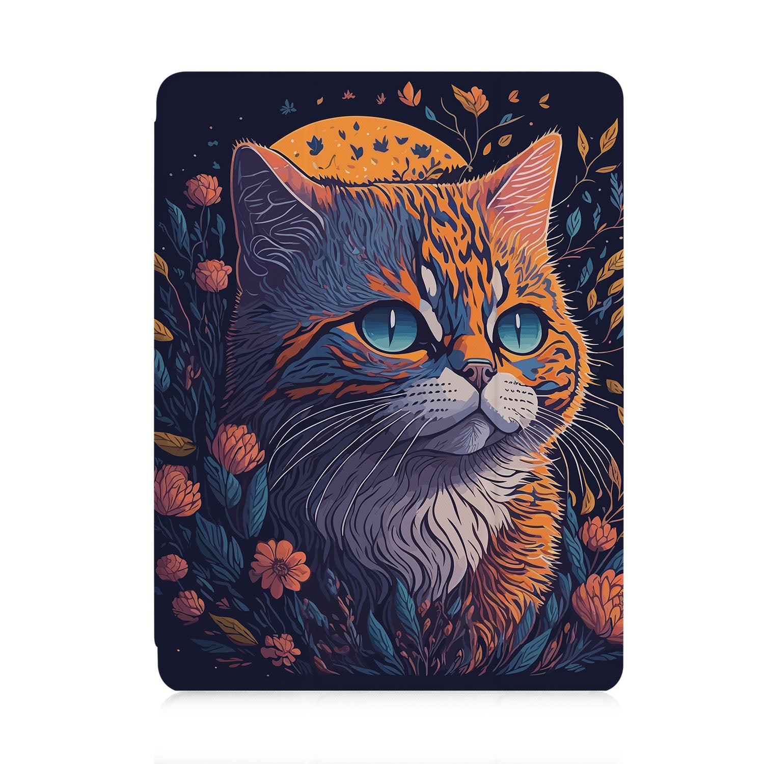 Cute Cat iPad Trifold Case - Lightweight Protective Cover for iPad Air/Pro with Auto Sleep/Wake - Perfect for Work, School & Travel