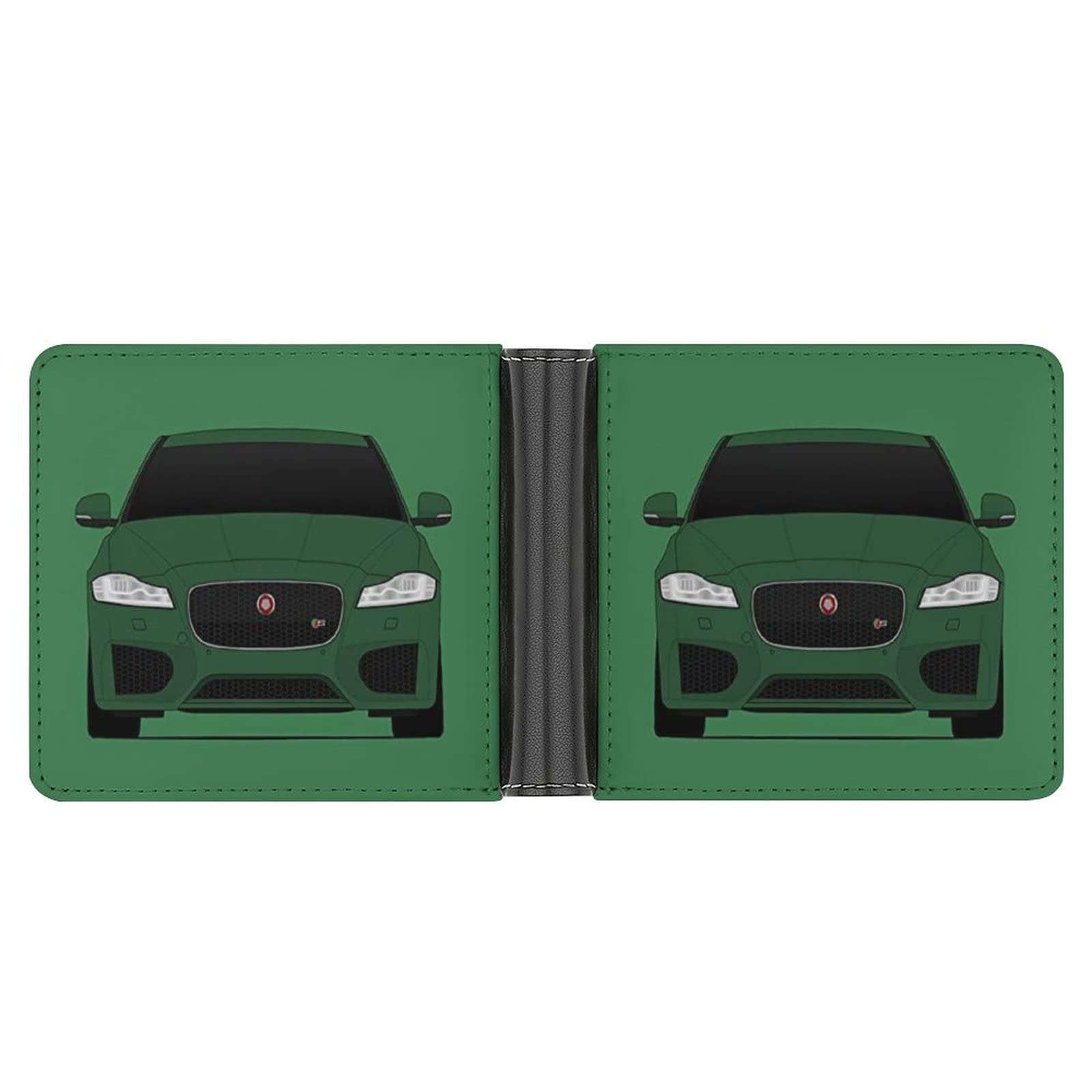 Slim Bifold Leather Wallet for Men - RFID Blocking Credit Card Holder (6 Slots) - Durable Unisex Wallet for Sports Car Enthusiasts | Perfect for Everyday Use, Travel & Gift Giving