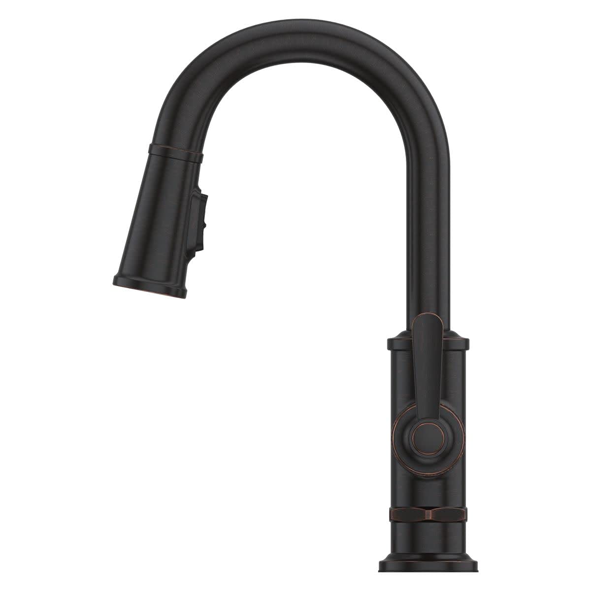 Pfister GT572TDD Polished Nickel Kitchen Faucet with Sprayer - Modern Pull-Down Design for Easy Dishwashing & Food Prep (Fits Standard Sink Holes)