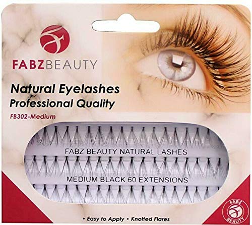 Individual False Eyelashes Flare Cluster Lash Extensions - Medium 10mm Knotted Lashes for Natural Volume & Dramatic Look | Perfect for Weddings, Parties & Daily Wear