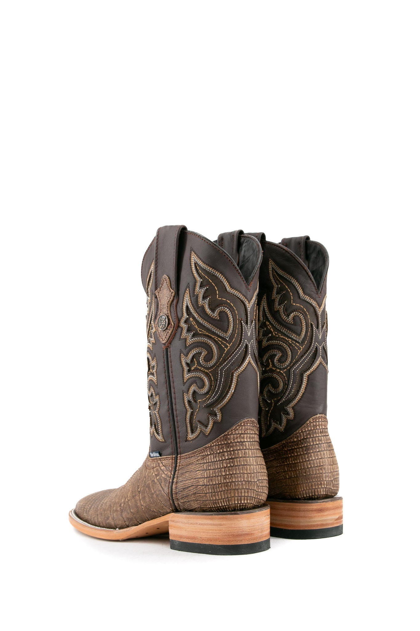 Premium Lizard Print Matte Square Toe Cowboy Boots for Men & Women - Western Style Riding Boots with Comfortable Fit - Perfect for Country Music Festivals, Rodeos & Outdoor Adventures