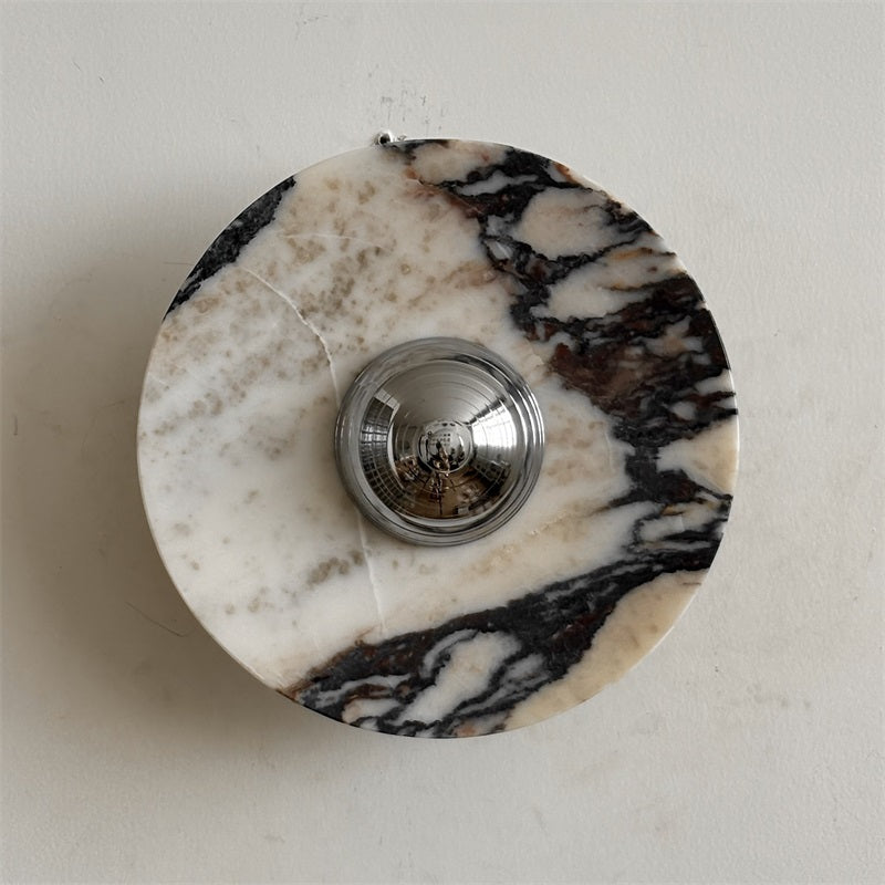 Calacatta Marble Wall Sconce Light - Modern Gold Finish Bathroom Vanity Lighting for Bedroom, Hallway & Living Room Decor