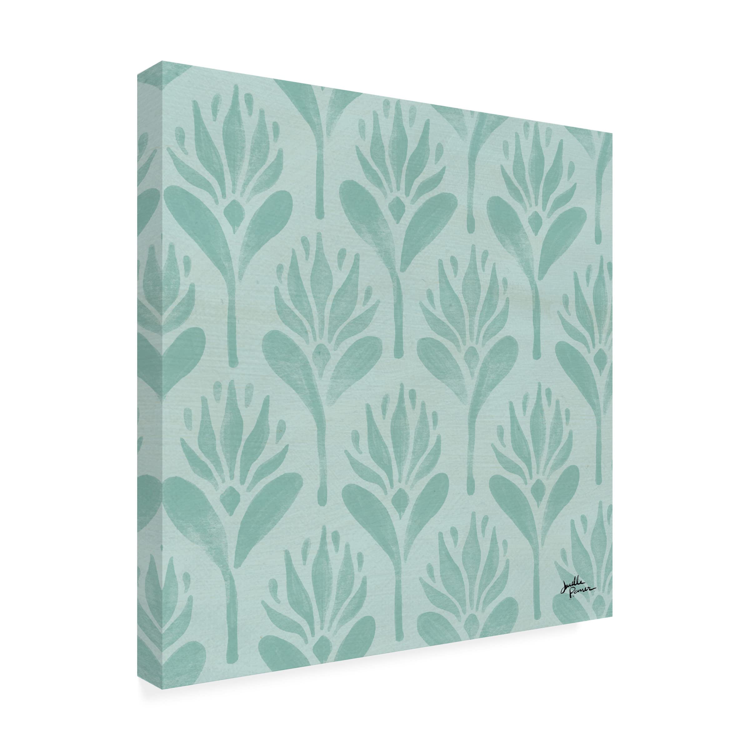 Janelle Penner 'Spring Botanical Pattern VA' Canvas Art - Floral Wall Decor for Living Room, Bedroom & Office - Trademark Fine Art