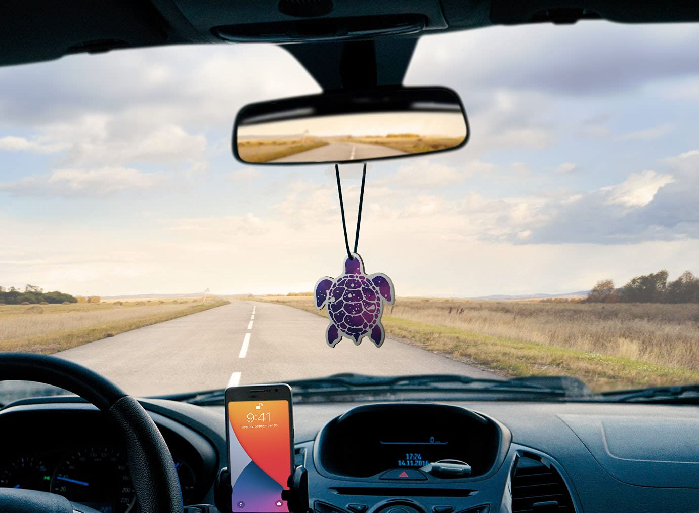 WIRESTER 3-Pack Hanging Air Fresheners - Natural Scent for Cars, Home, Bathroom & Office | Decorative Charm Ornaments for Fresh Spaces & Gifts