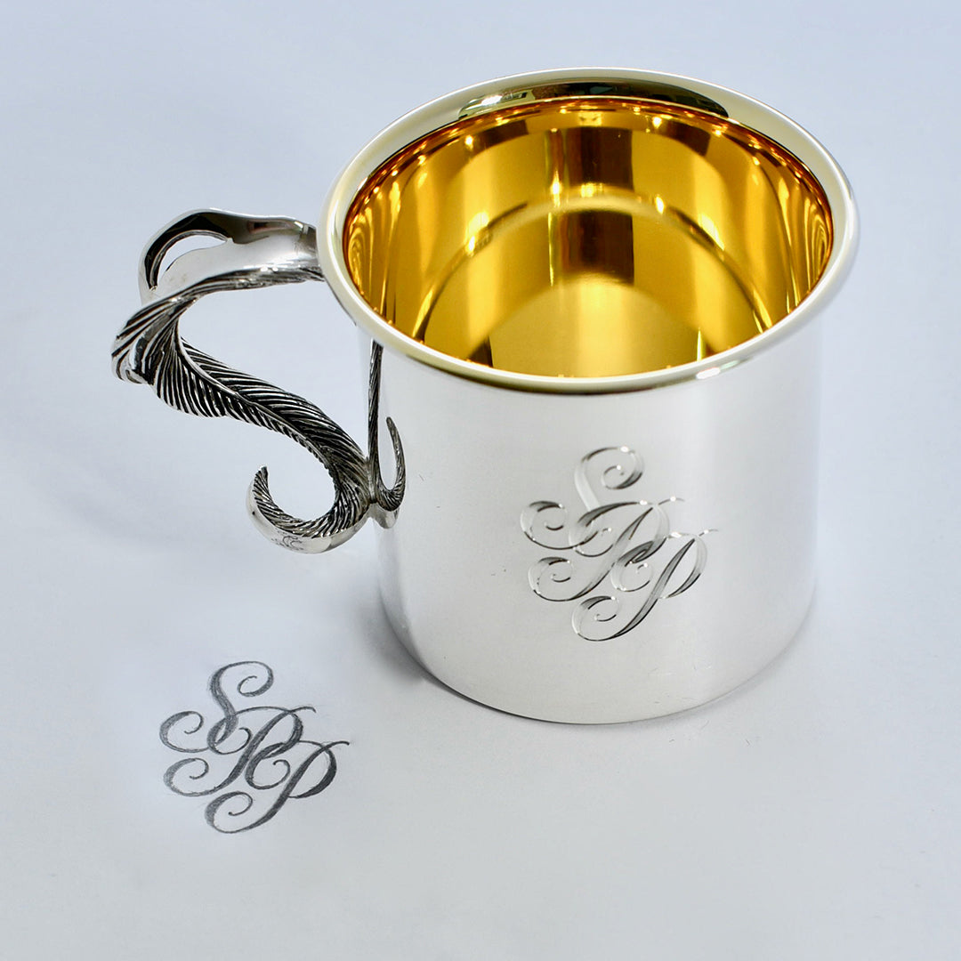 Grainger McKoy Sterling Silver Baby Cup - Elegant Christening Gift for Newborns, Baptism Keepsake, Personalized Engraving Option - Perfect for Baby Showers, 1st Birthday, and Special Milestones