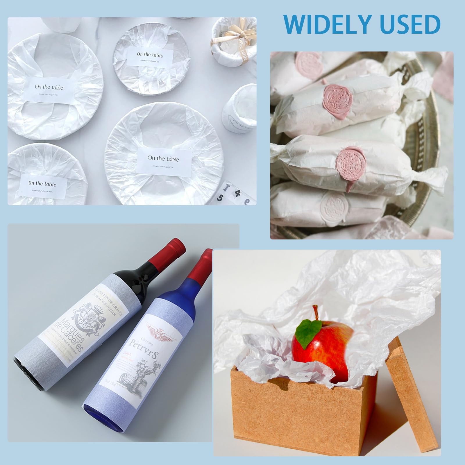 200 Pcs Acid-Free Archival Tissue Paper - 24 x 36 Inches, White, Unbuffered, for Safe Storage of Clothes, Textiles, Jewelry & Gift Wrapping - Perfect for Wedding Presents, Museum Archiving & Delicate Fabric Protection