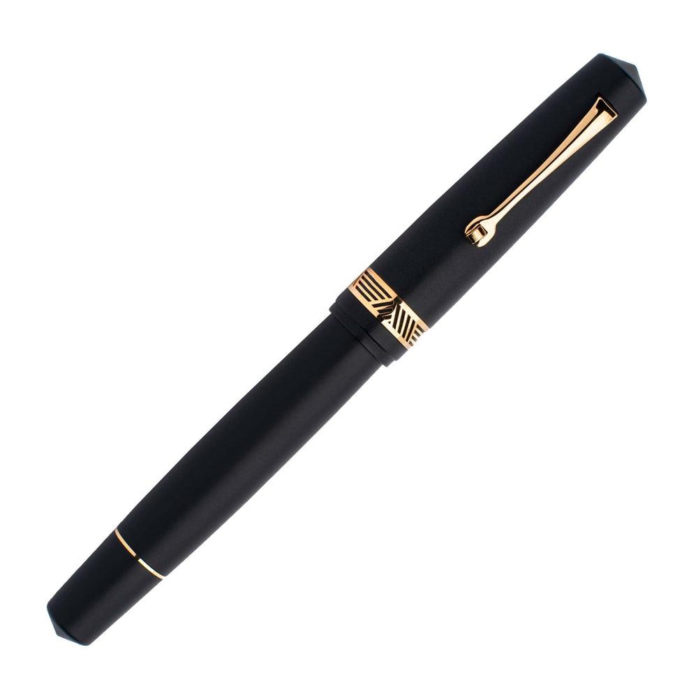 Leonardo Fountain Pen Momento Magico - Premium Stainless Steel Matte Black Edition (2022) | Luxury Writing Instrument for Professionals & Gift Giving