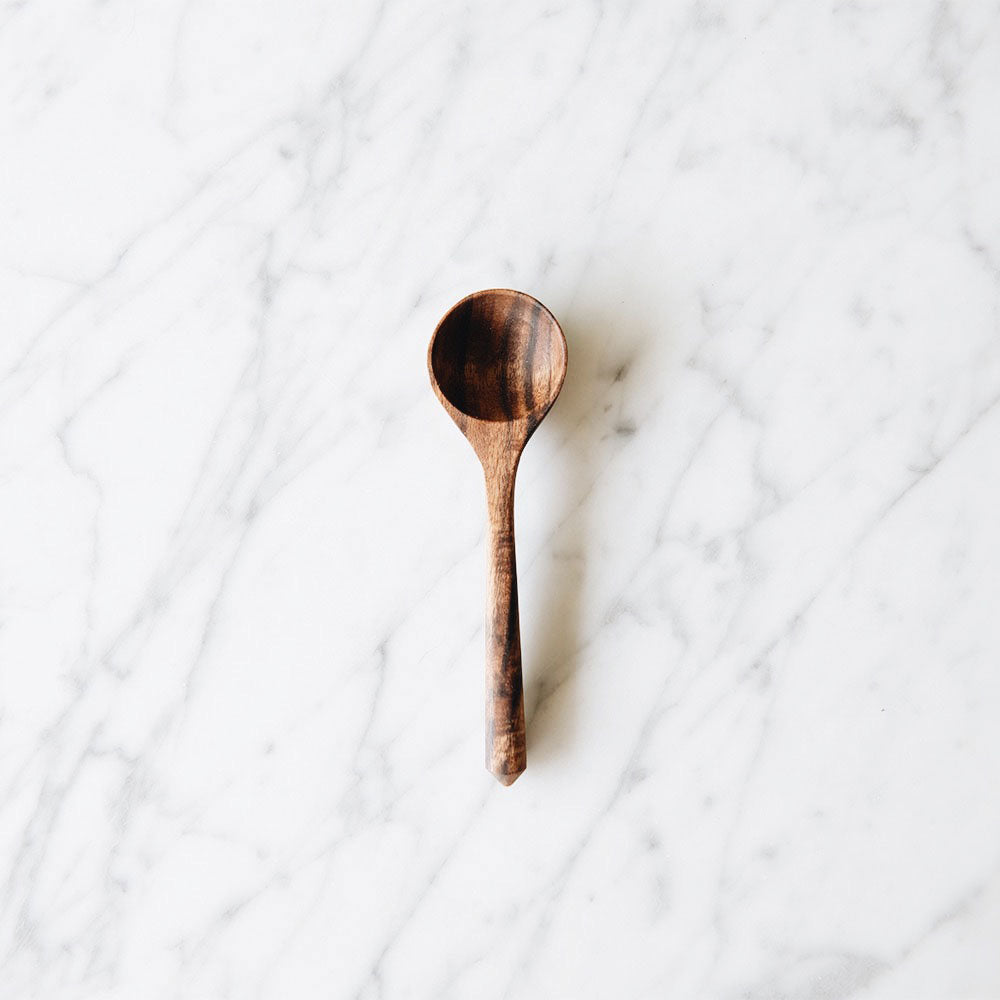 Premium Acacia Wooden Scoop Spoon - Natural Kitchen Utensil for Coffee, Sugar & Spices - Perfect for Baking, Cooking & Serving