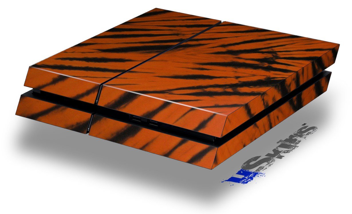 Tie Dye Bengal Side Stripes Decal Skin for Original PS4 Gaming Console - Custom Vinyl Sticker for Playstation 4 Cover Replacement - Perfect for Gaming Setups, Themed Rooms & Personalization