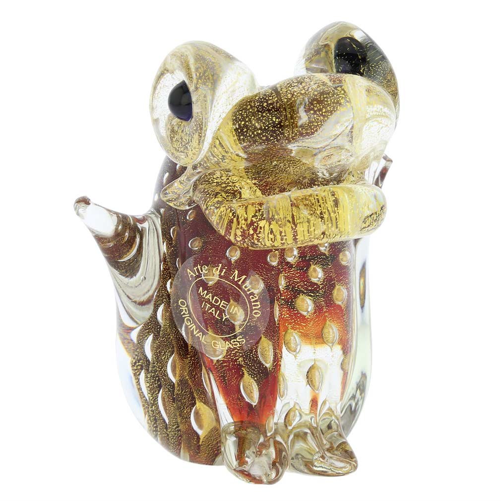 Authentic Murano Glass Bullicante Frog Figurine - Handmade in Venice, Italy - Vibrant Red Art Piece for Home Decor, Gift, or Collectible - Perfect for Shelf Display, Office Decor, and Italian Art Lovers