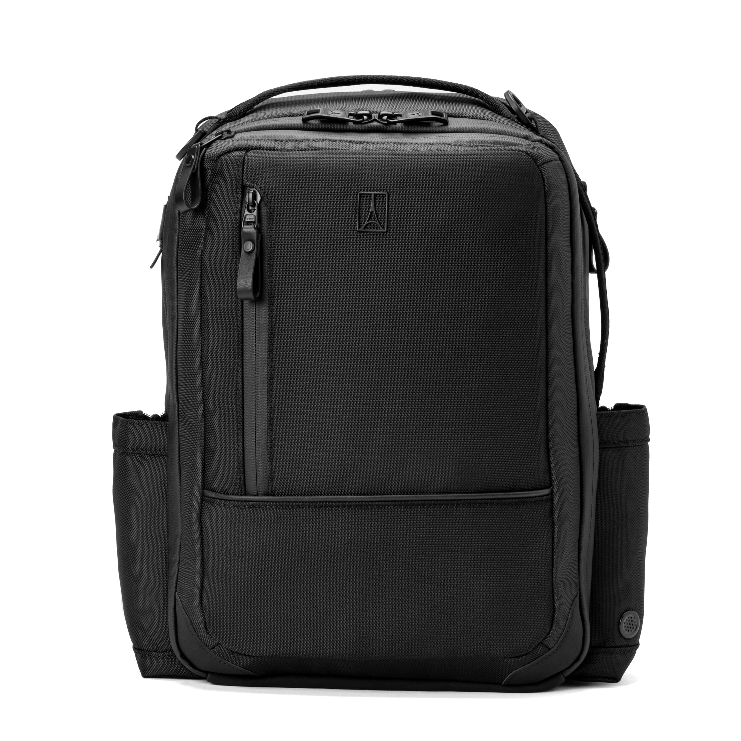 Travelpro Altitude Slim Expandable 20-24L Laptop Backpack for 16 Inch Laptop - Water Resistant Business Backpack for Men & Women - Perfect for Work, Travel & Commuting - Jet Black