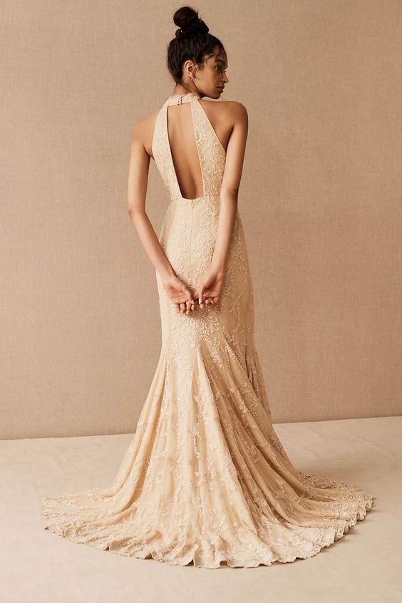 BHLDN Daisy Gown - Elegant Floral Wedding Dress for Brides | Perfect for Beach, Garden & Outdoor Ceremonies