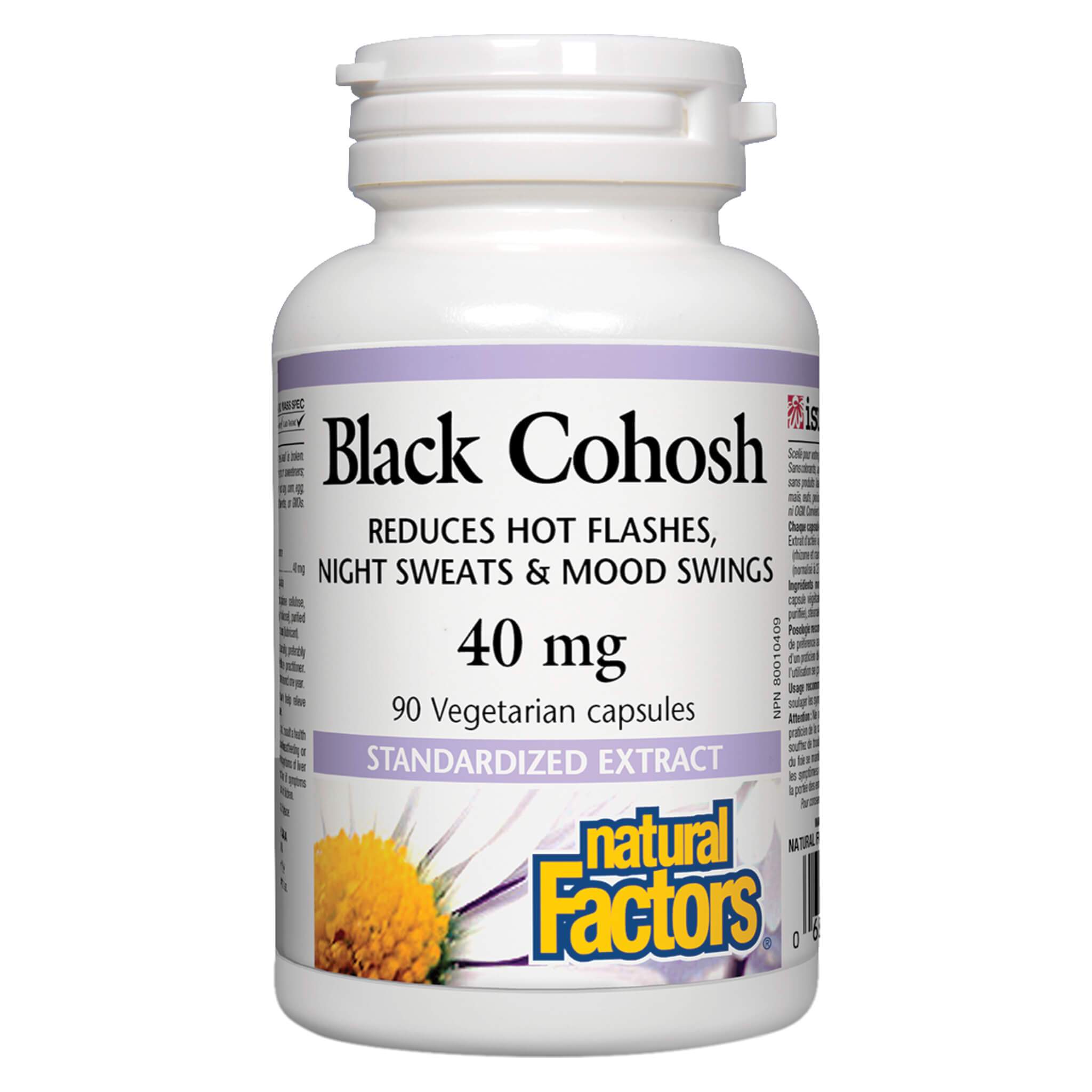 Black Cohosh Standardized Extract Supplement for Women's Health - Supports Menopause Relief & Hormonal Balance - Natural Herbal Remedy for Hot Flashes & Night Sweats