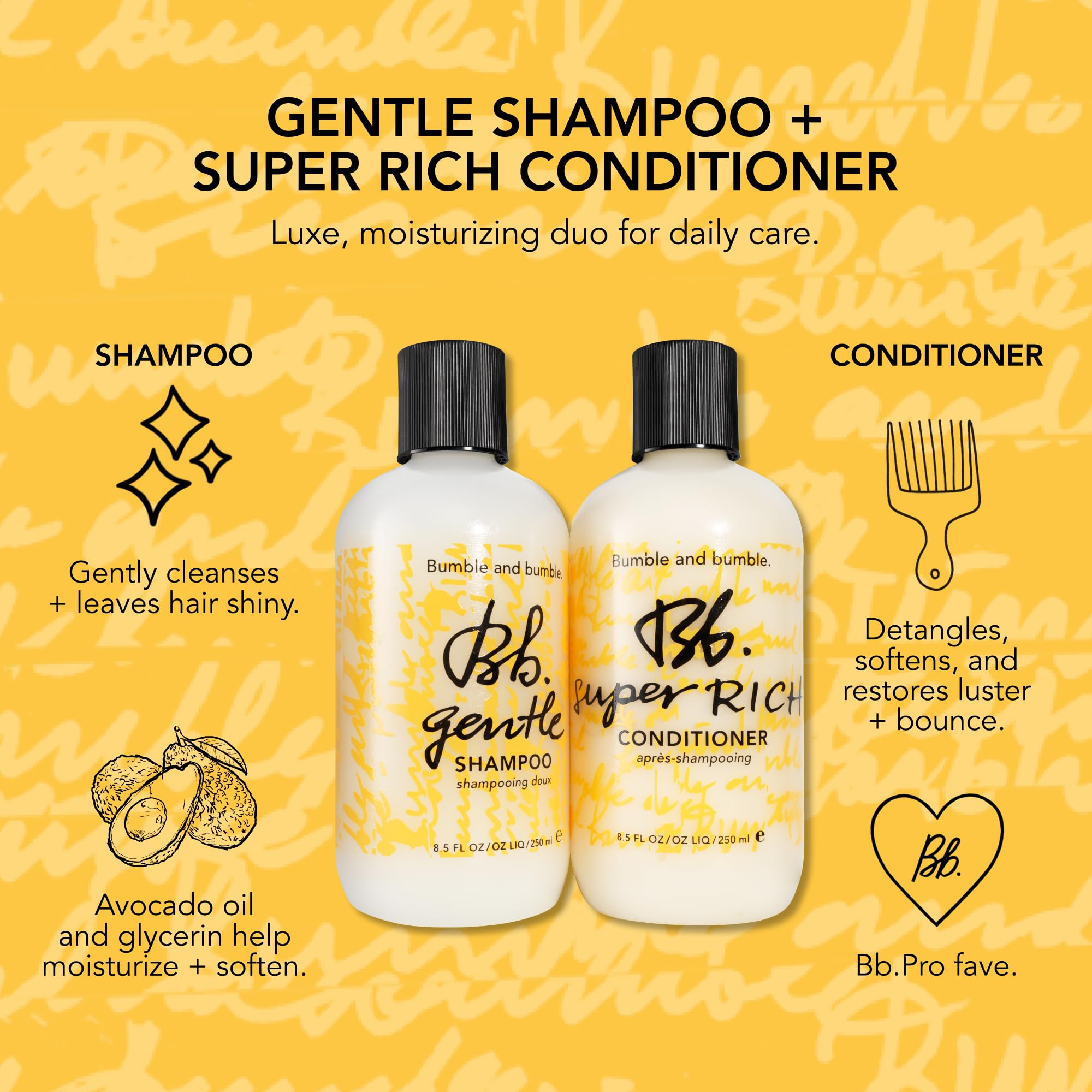 Bumble and bumble Super Rich Daily Hair Conditioner - Hydrating & Shine Enhancing Formula for Curly, Wavy & Straight Hair | Perfect for Dry, Damaged Hair & Color-Treated Locks | Salon-Quality Hair Care at Home