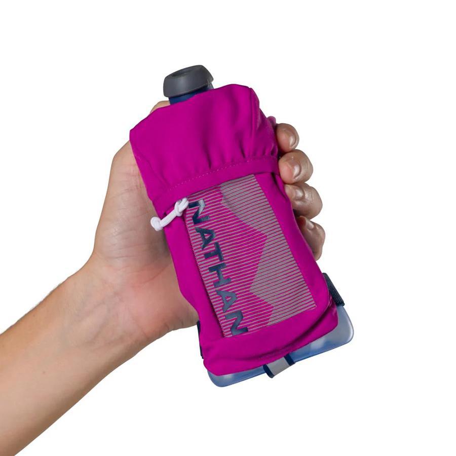 QuickSqueeze Plus 12oz Handheld Water Bottle - Portable Squeeze Bottle for Sports, Gym, Hiking & Outdoor Activities