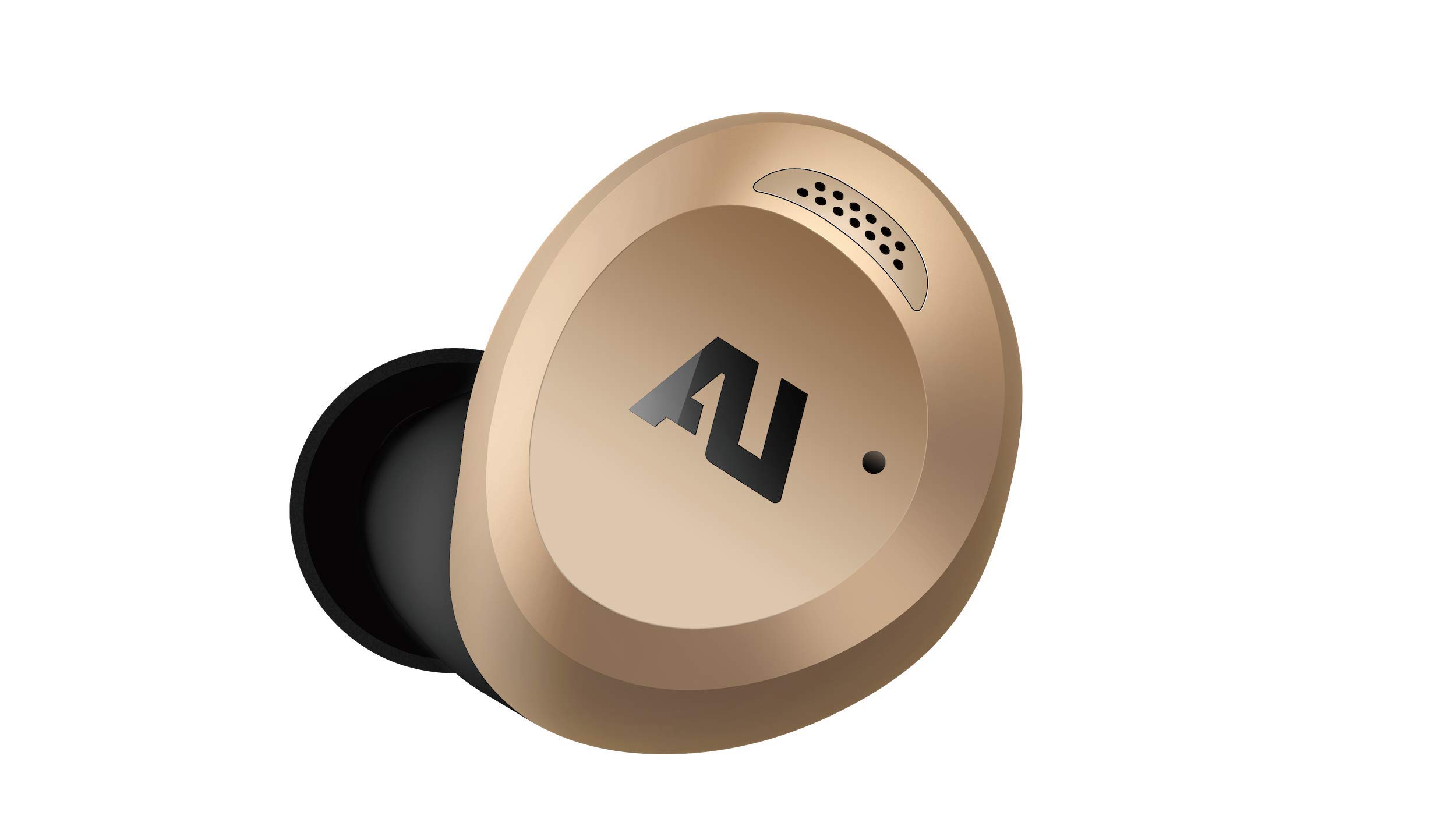 ausounds AU-Stream Hybrid Bluetooth True Wireless Earbuds with Active Noise Cancellation - Touch Controls, Wireless Charging Case & Premium Dynamic Drivers (Gold) | Perfect for Commuting, Workouts & Travel