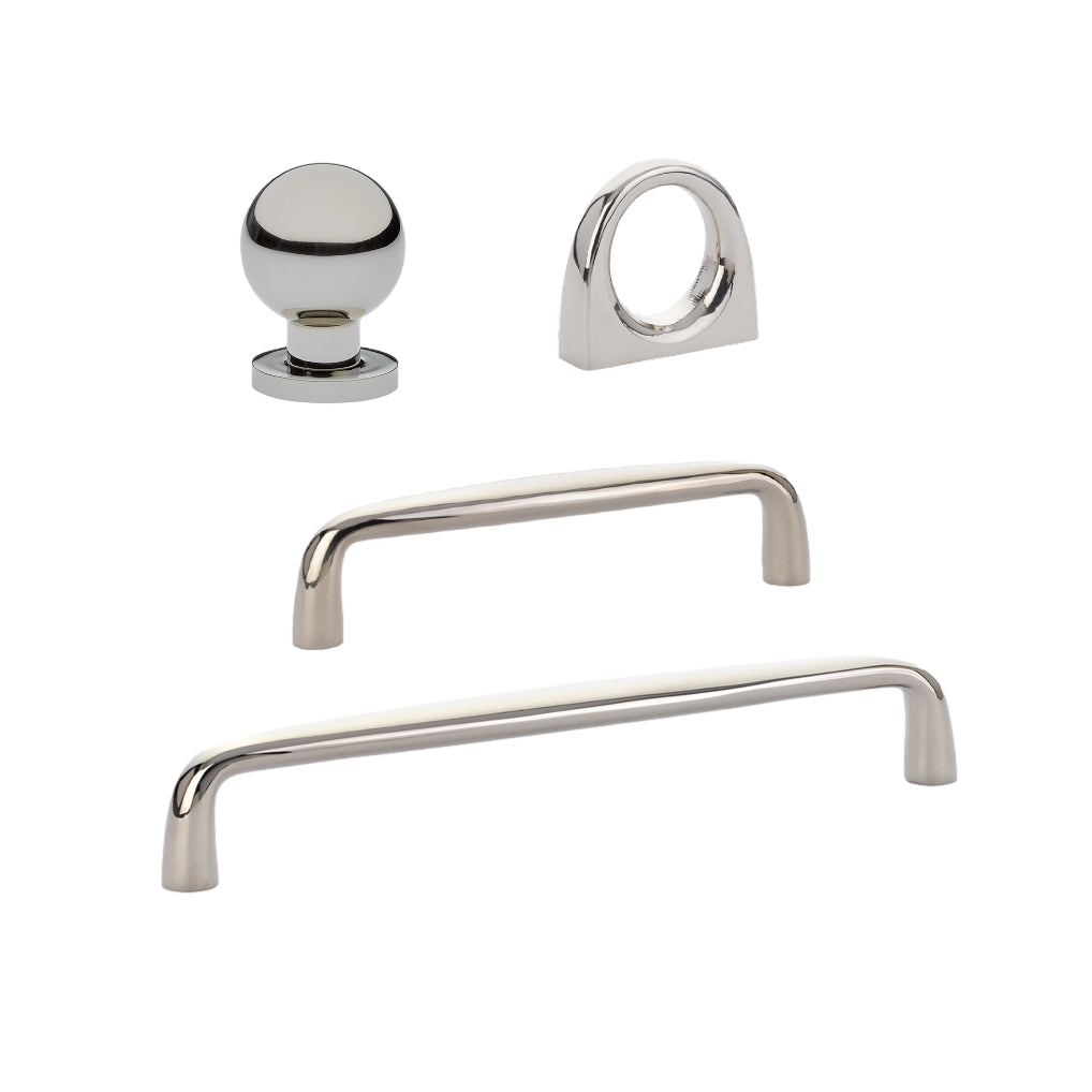 Omni Cabinet Knobs & Drawer Pulls - Polished Nickel Finish - Modern Kitchen & Bathroom Hardware for Cabinets, Dressers & Furniture