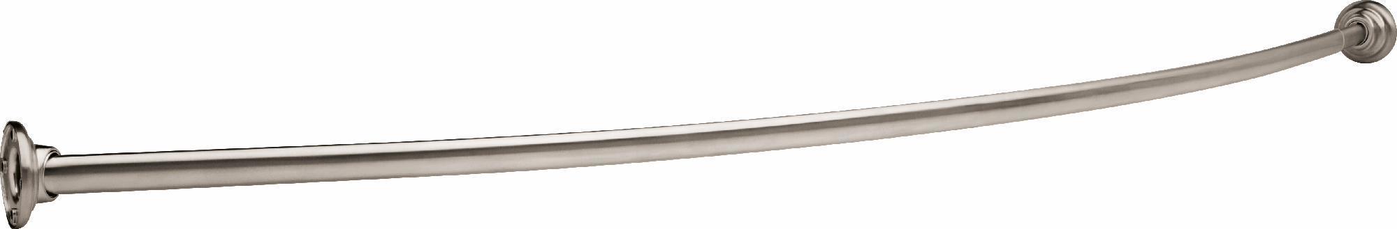 5' Curved Shower Rod - Chrome Plated Heavy Duty Bathroom Shower Curtain Rod for Spacious Shower Experience | Delta 42205 | Perfect for Bathroom Renovation & Modern Home Decor