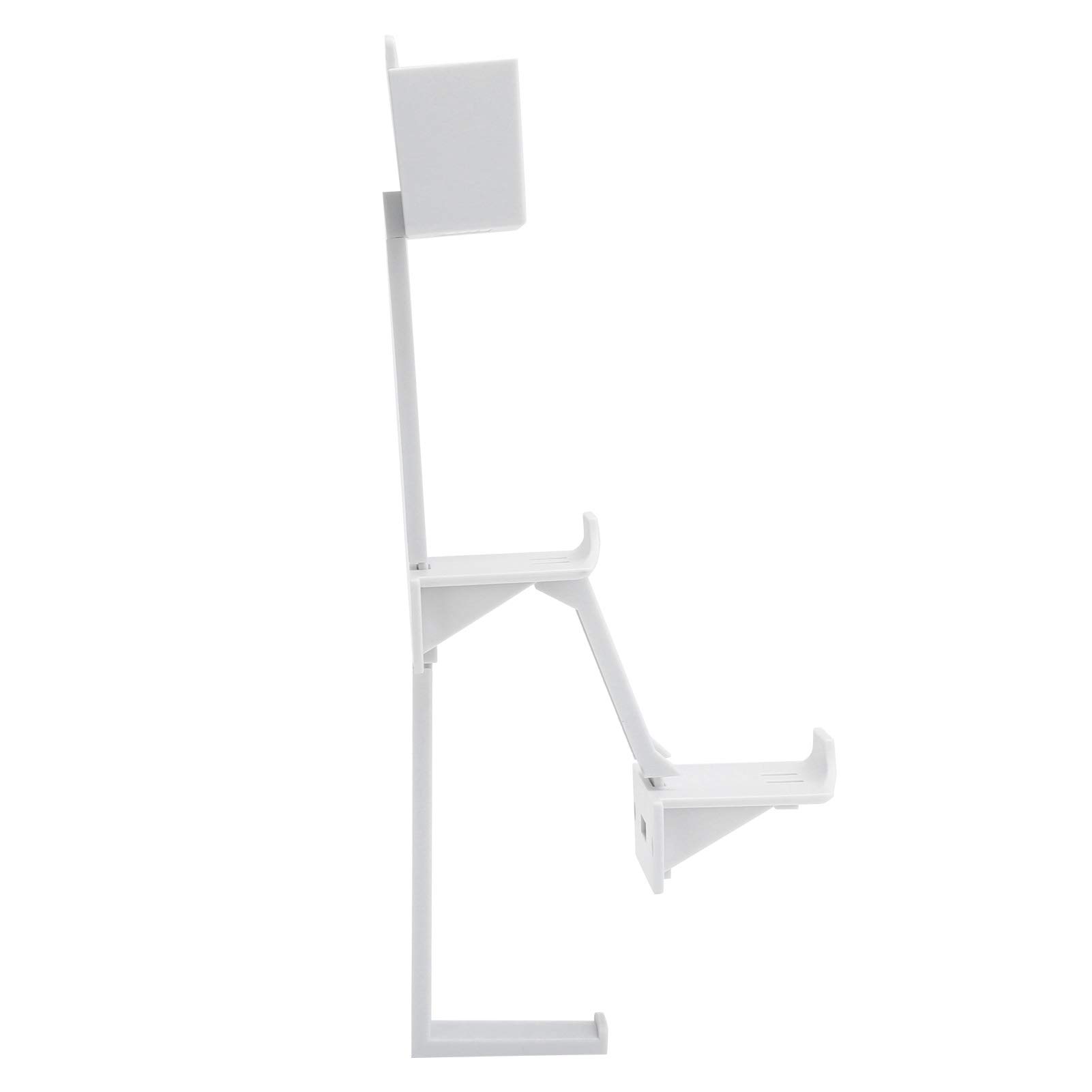 Dual Game Controller & Headphone Stand Wall Mount Holder for Xbox ONE, PS5, PS4, PS3, Nintendo Switch - Remote Control Organizer (White) | Perfect for Gaming Setup, Bedroom, and Living Room Organization