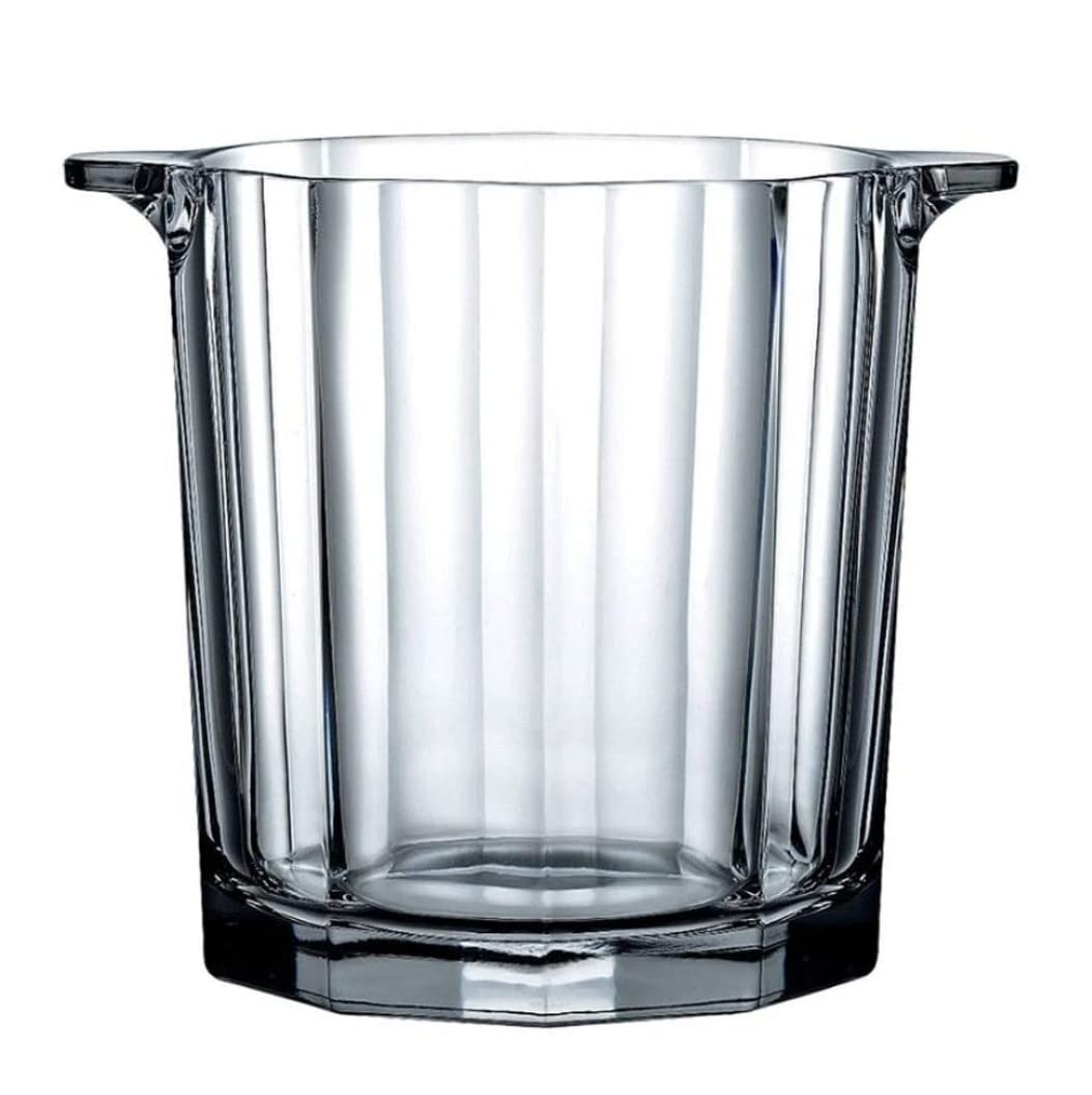 SOCUY 1600ml Crystal Glass Ice Bucket - Elegant Wine & Champagne Cooler for Parties, Weddings & Outdoor Events - Premium Beverage Tub for Wine Bottles, Beer & Drinks