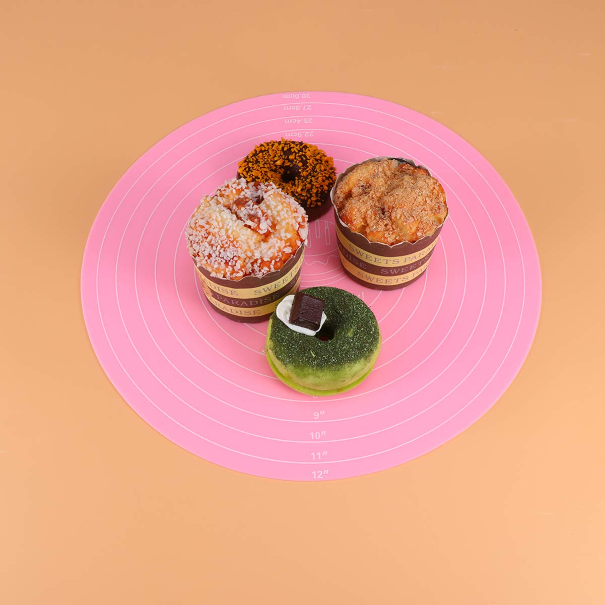 12 Inch Round Cake Baking Board - Sturdy Cake Display Base for Decorating, Serving & Display - Perfect for Cupcakes, Pastries & Dessert Presentation at Parties & Events