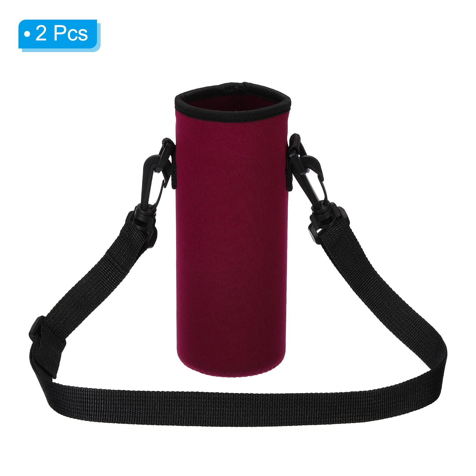 **PATIKIL Insulated Water Bottle Sling Bag - Adjustable Neoprene Bottle Holder with Shoulder Strap for Hiking, Gym & Travel**