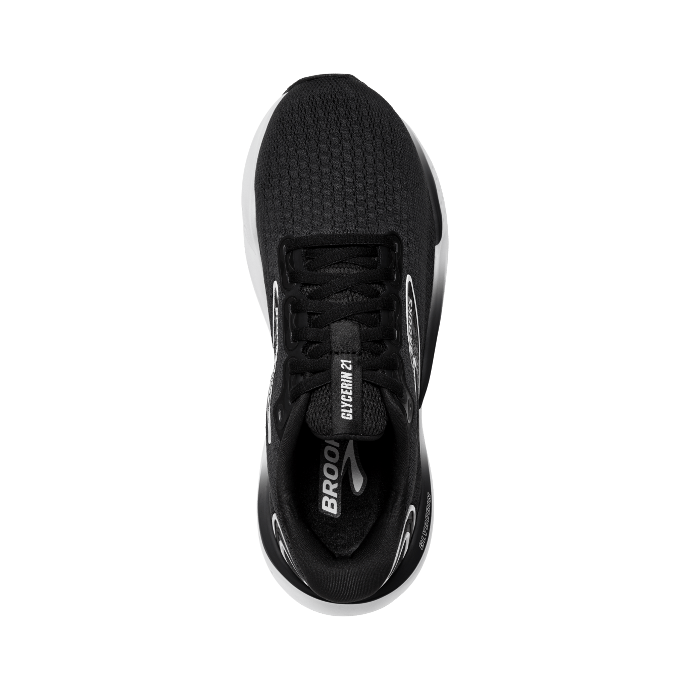 Brooks Glycerin 21 Women's Running Shoes - Black/Grey/White (B Width) | Cushioned Road Running Sneakers for Women | Perfect for Marathon Training, Long Distance Running & Everyday Workouts