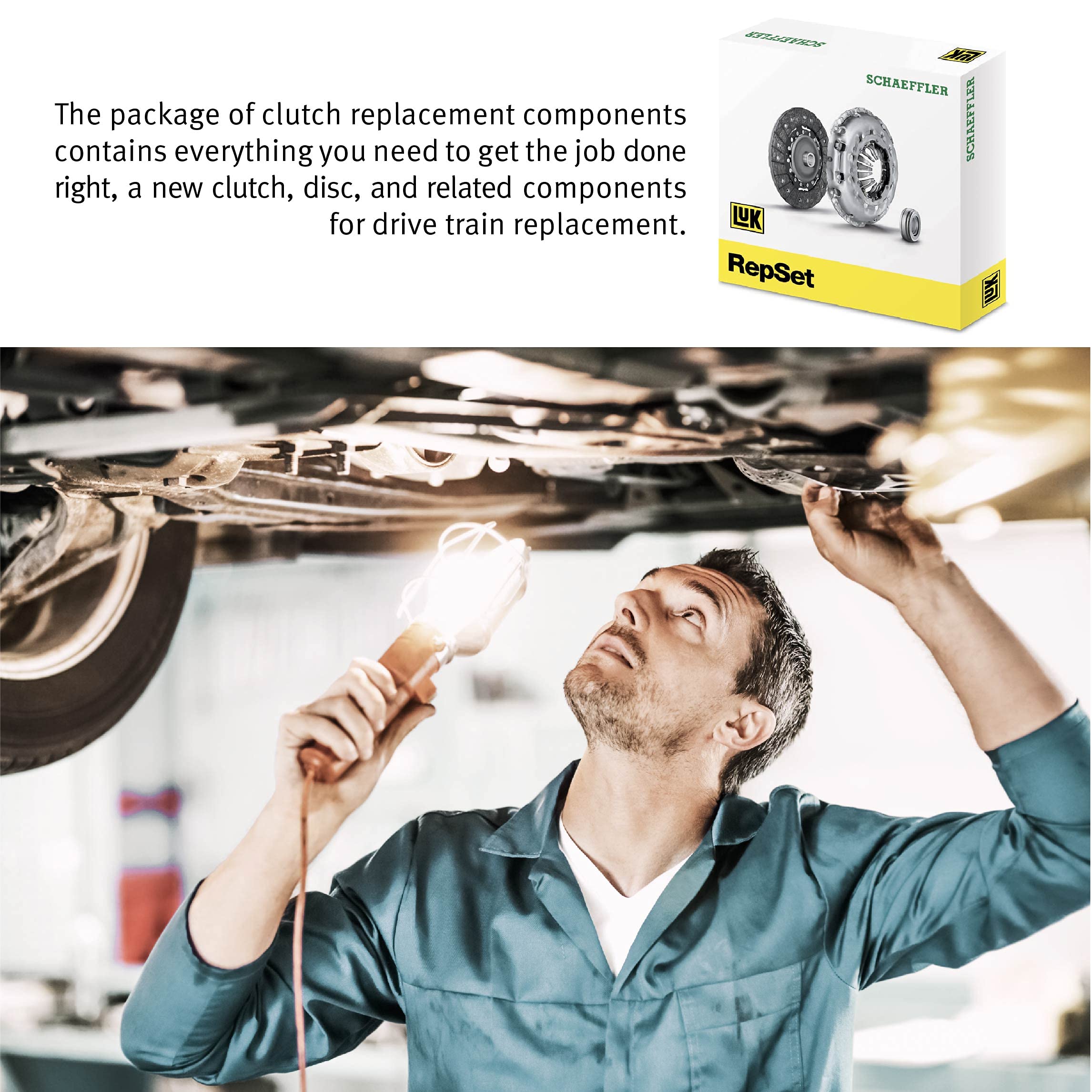 Schaeffler LuK RepSet 16-073 Clutch Kit - OEM Replacement Clutch Kit for Smooth Shifting | Perfect for Ford, Chevy, Dodge Transmission Repair & Performance Upgrades
