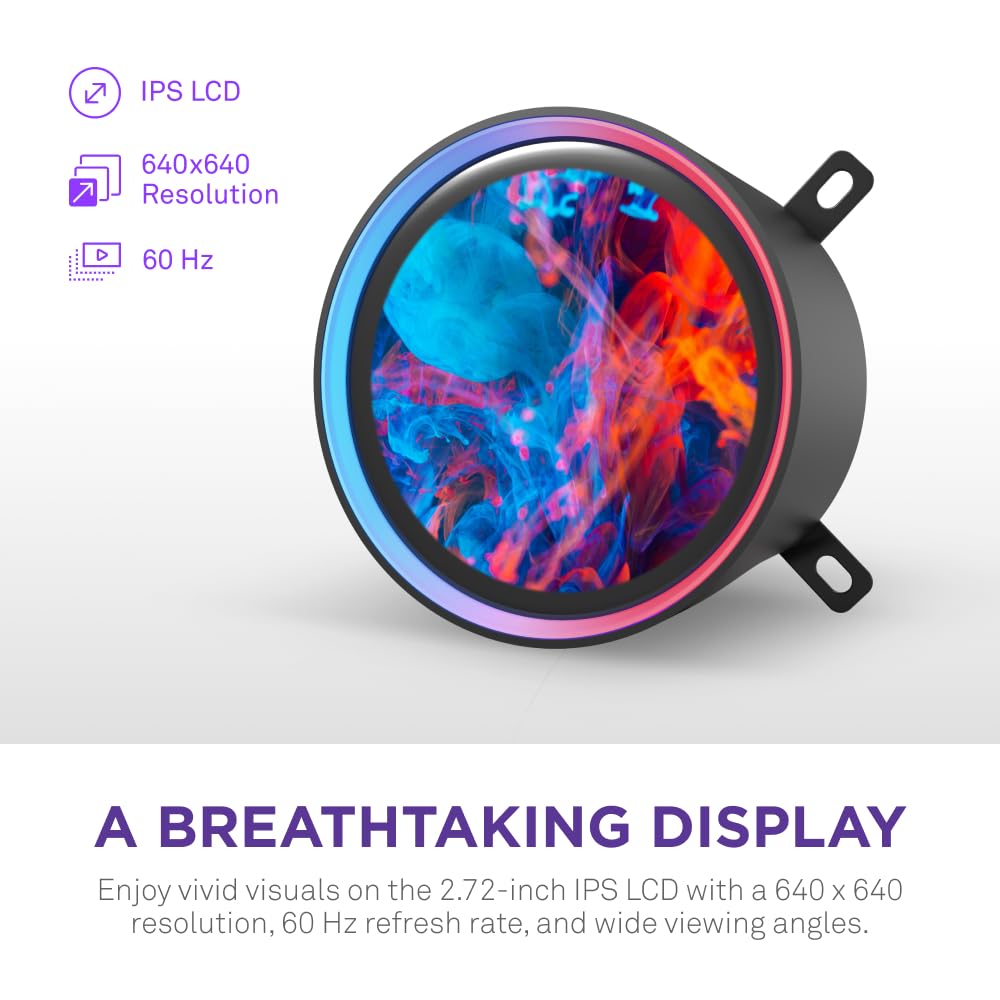 NZXT Kraken Elite 360 (2024) AIO Liquid CPU Cooler - 360mm Radiator with 3 F120P Fans - Customizable 2.72