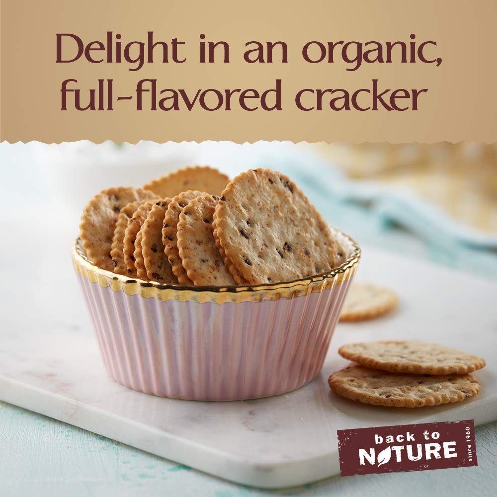 Organic Back to Nature Cookies & Crackers Variety Pack - Gluten-Free Snacks for Kids, Vegan Treats, Healthy On-The-Go Snacking (Perfect for Lunchboxes, Office Snacks & Road Trips)