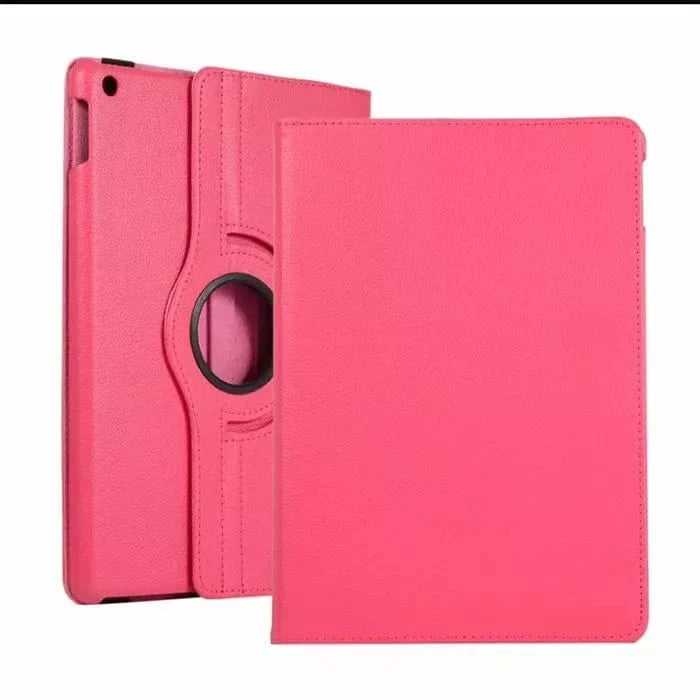 360° Rotating Genuine Leather Smart Case Cover for iPad 6th Generation (9.7 Inch) - Pink | Slim Protective Stand with Auto Sleep/Wake | Perfect for Work, Travel & Home Use