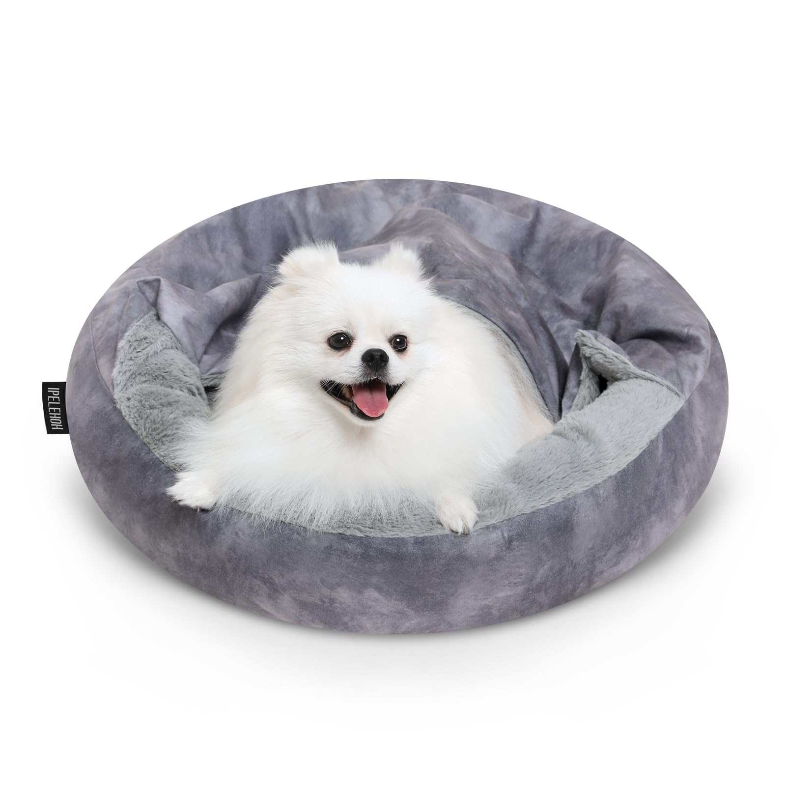 Cozy Hooded Dog Bed for Small Pets - Warm Cat Cave, Non-Slip & Washable - Perfect for Home & Travel