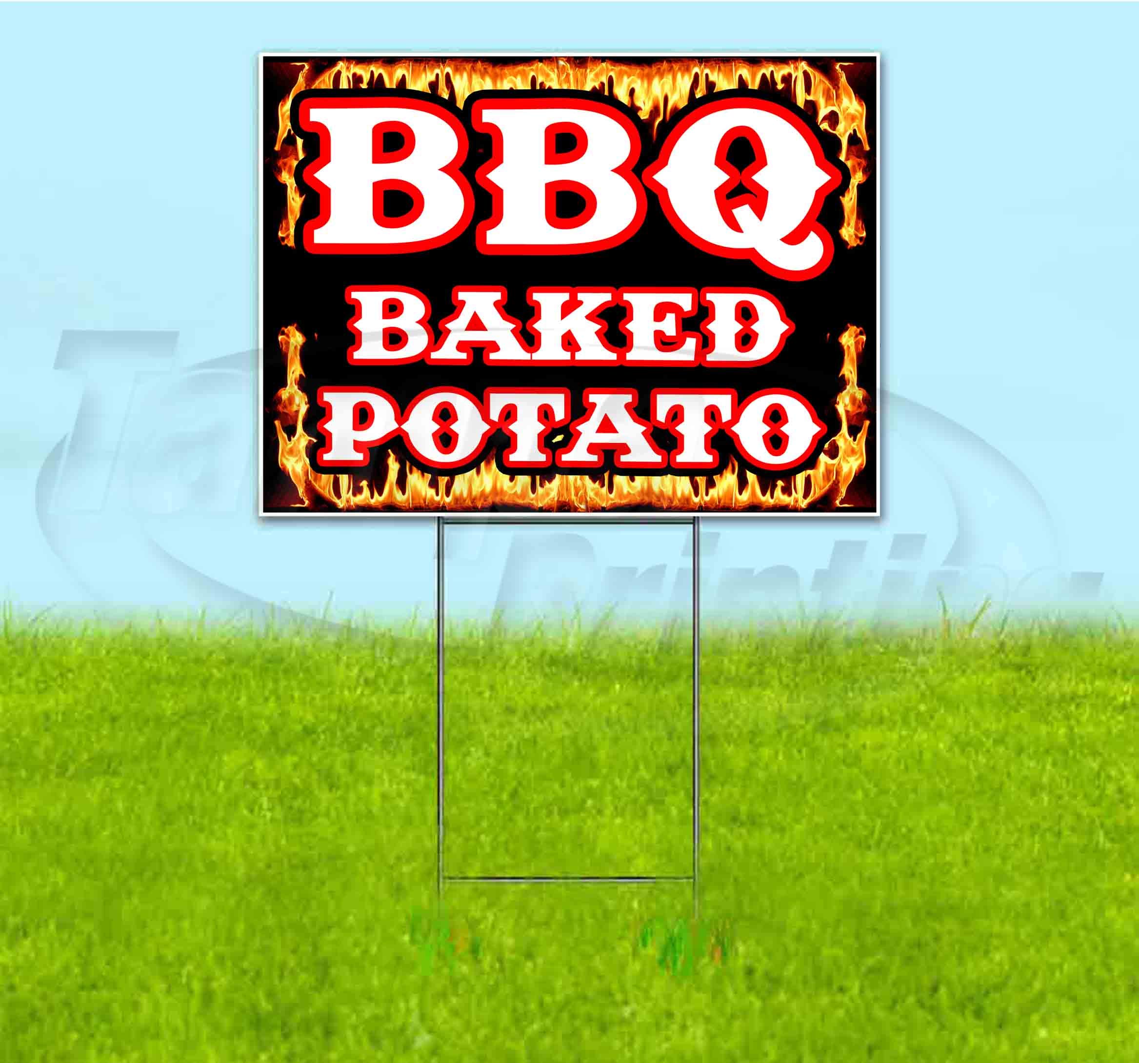 BBQ Baked Potato Yard Sign - 18