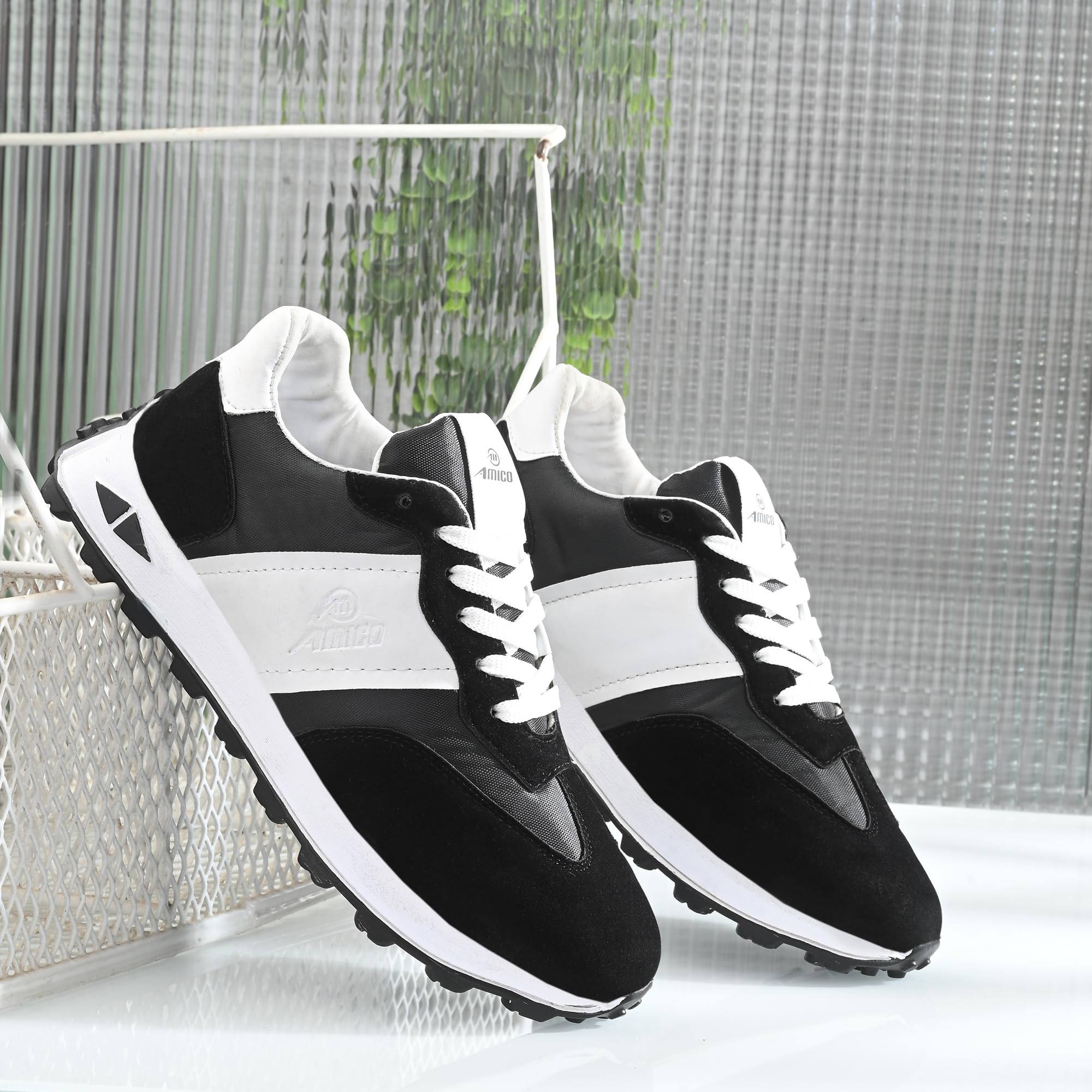 Amico Men's Walking Sports Shoes with Soft Cushioned Insole & Slip-Resistant Sole | Comfortable Athletic Shoes for Jogging, Gym Workouts & Daily Walking
