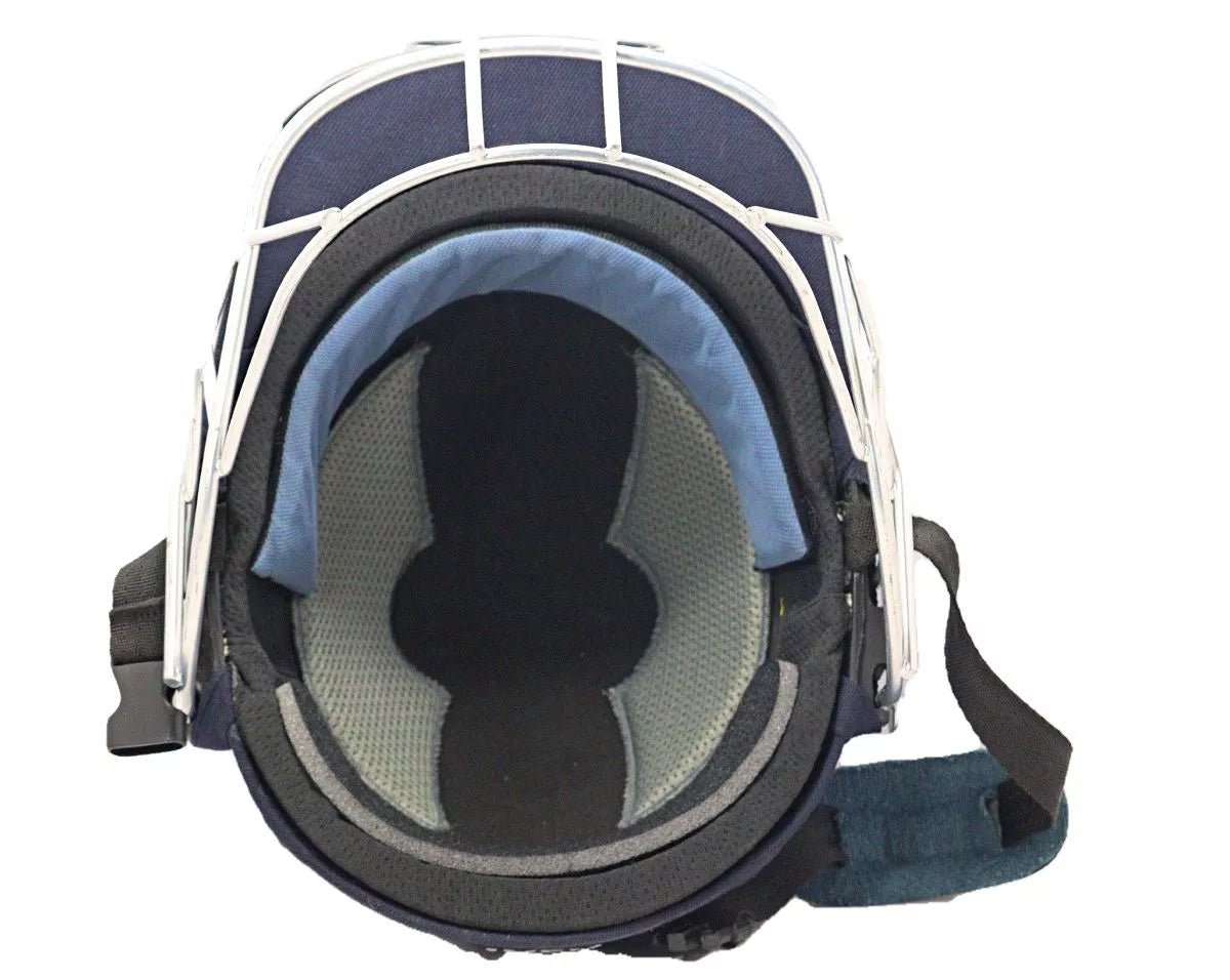 Premium Steel Cricket Helmet - High Impact Protection for Professional Players - Ideal for Matches, Training & Safety Gear Collection