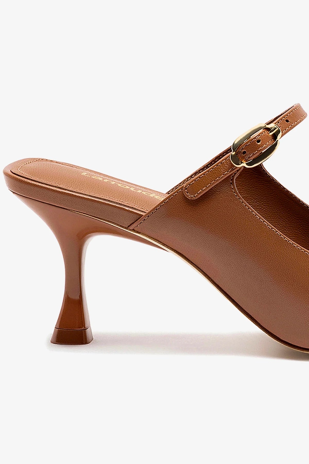 Ines Mule Shoes in Caramel Leather - Comfortable Slip-On Loafers for Women | Perfect for Office, Casual Outings & Travel