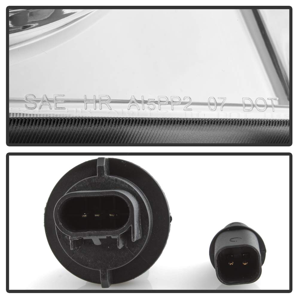 2007-2009 Dodge Durango Crystal Headlight Headlamp Replacement - Halogen Compatible - Perfect for Night Driving & Off-Road Adventures