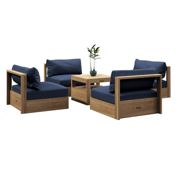 5-Piece Copacabana Modular Deep Seating Set - Outdoor Patio Furniture for Garden, Poolside & Backyard Relaxation