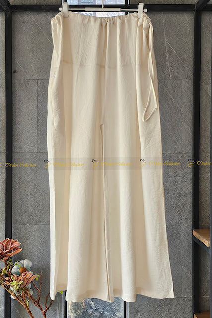 Premium Cream-Colored Formal Dress Pants for Men - Office Wear, Business Attire & Special Occasions