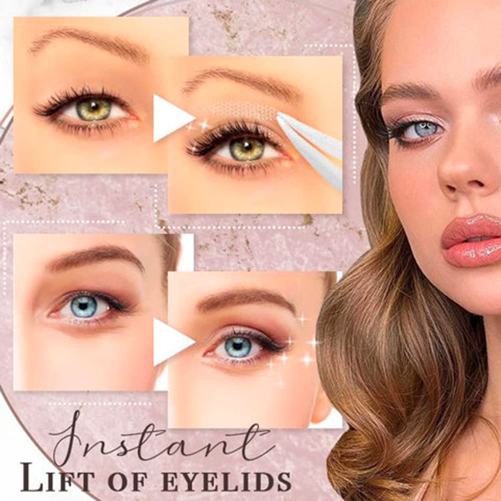 Surakey 120 Pcs Double Eyelid Tape - Glue-Free Eyelid Stickers for Monolids, Instant Eye Lift, 24-Hour Hold, Waterproof & Invisible Eye Enhancer with Applicator - Perfect for Daily Makeup, Cosplay, and Asian Eye Contouring