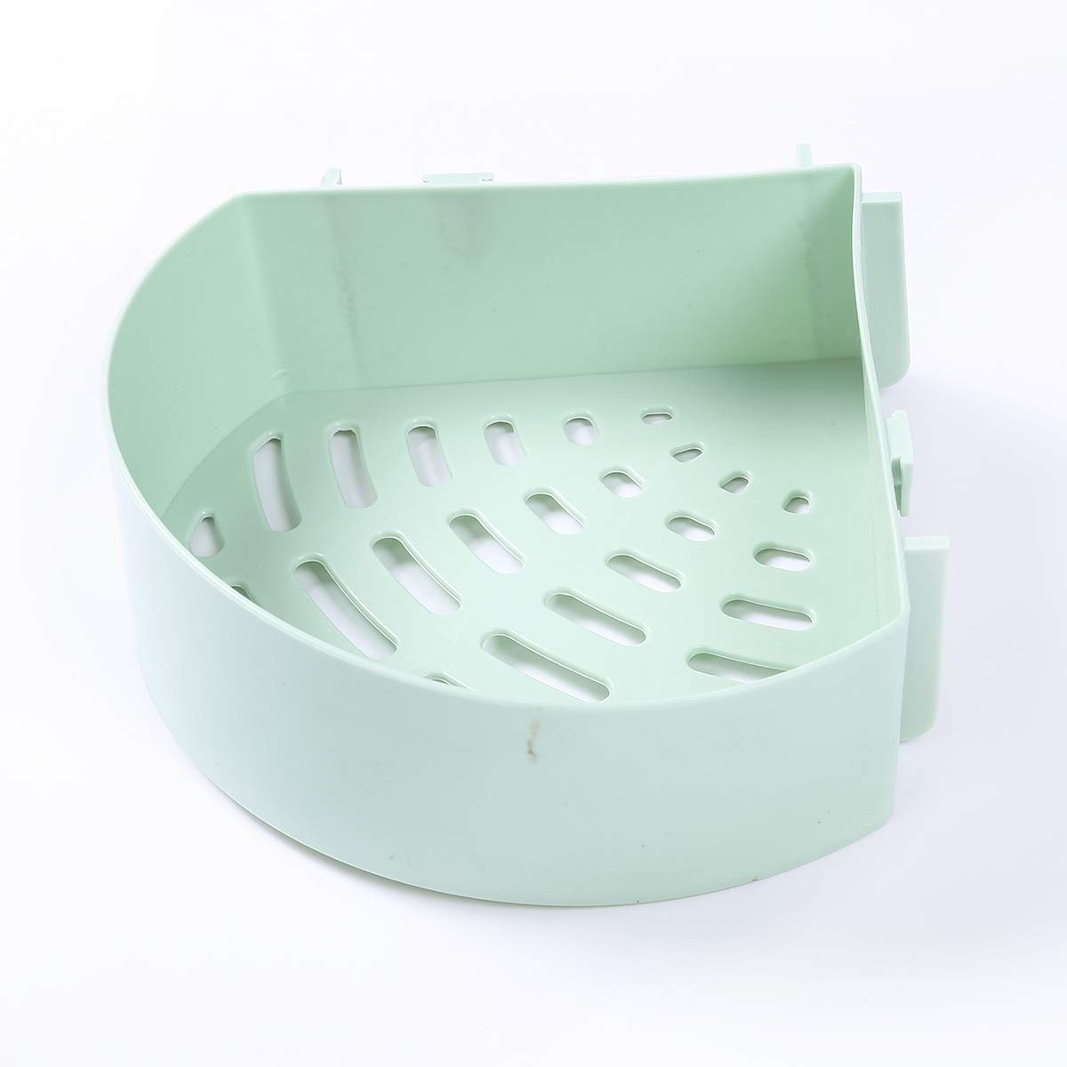 Corner Shower Shelf Organizer - Space Saving Bathroom & Kitchen Storage Rack for Shampoo, Soap, Sponges | Wall Mounted Holder for Small Spaces | Durable Green Household Accessory (1-Pack) - Perfect for Showers, Bathtubs & Kitchen Counter Organization