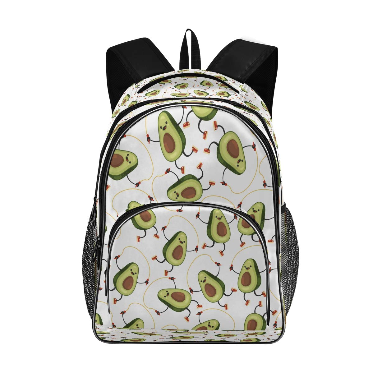 Dancing Avocado Backpack for Women & Men - Stylish Laptop Backpack Fits 15.6 Inch Notebook, College Bookbag & Travel Backpack - Perfect for School, Work & Outdoor Adventures