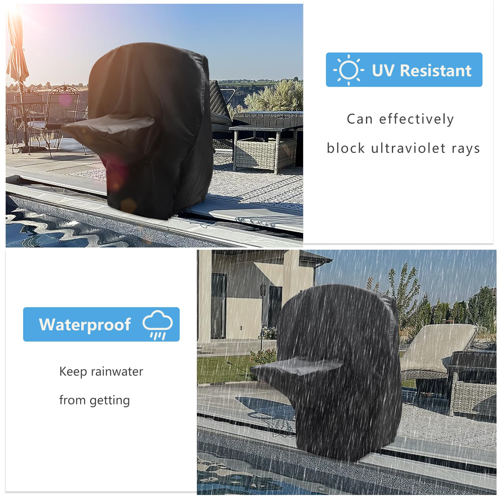 Heavy Duty Waterproof Pool Basketball Hoop Cover - 37.5
