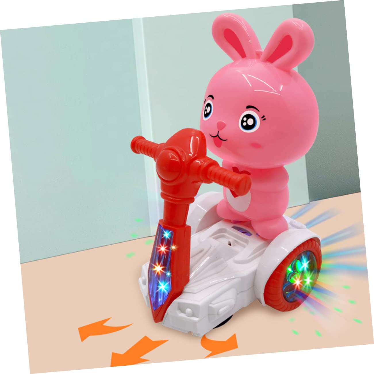 Wakauto 4pcs Rabbit Musical Toys - Interactive Bunny Plush Toys with Acousto-Optic Effects for Kids & Toddlers | Perfect for Easter Gifts, Birthday Presents & Early Learning Playtime
