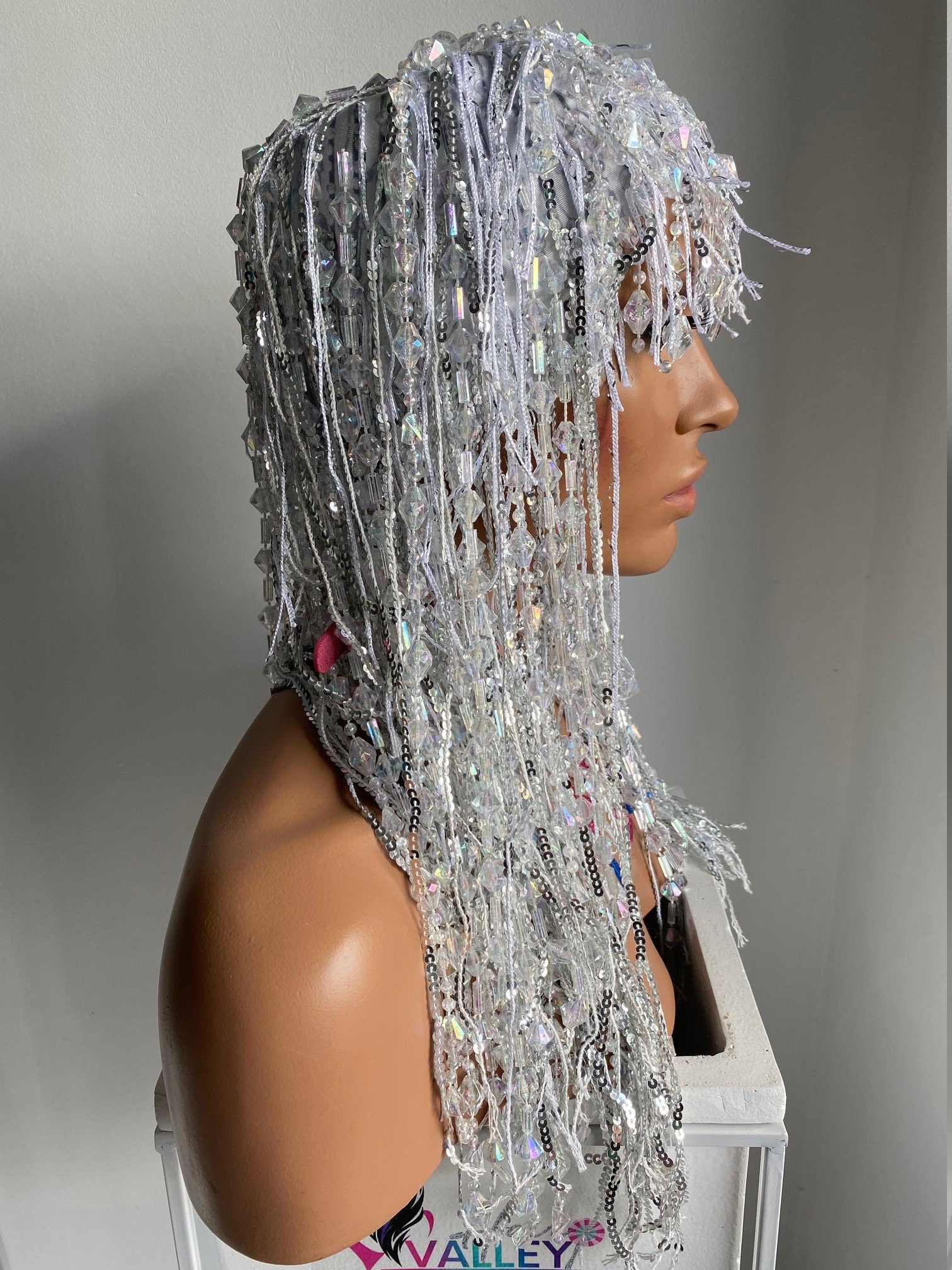 Sparkling Sequin Crystal Carnival Drag Queen Costume Dress for Birthday Party, Halloween, Cosplay & Stage Performances
