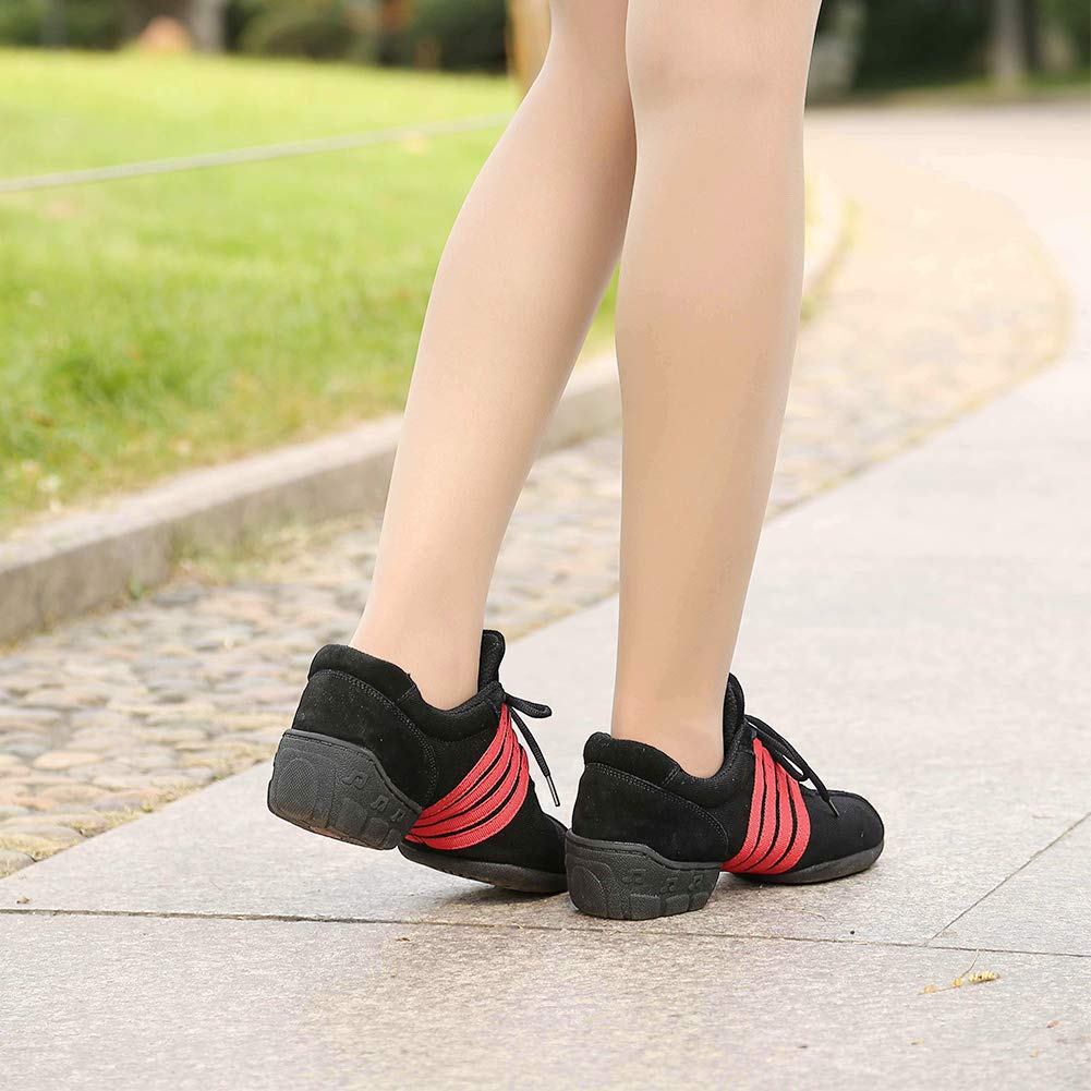 Hipposeus Women's Breathable Dance Sneakers - Modern Jazz & Fitness Shoes for Women - Lightweight Comfortable T01 Model - Perfect for Dance Classes, Workouts & Casual Wear