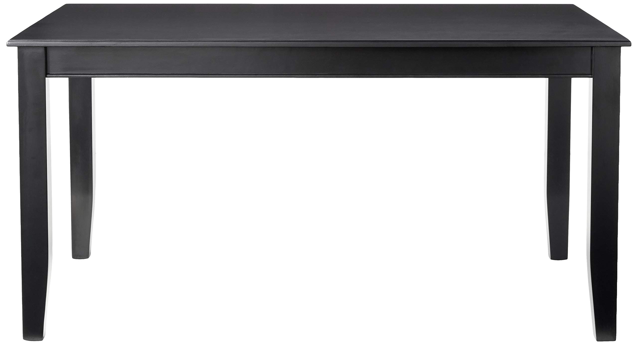 East West Furniture Dudley Kitchen Table - 36x60 Inch Black Rectangle Dining Table with Sturdy Legs | Perfect for Small Kitchens, Breakfast Nooks & Cozy Dining Spaces