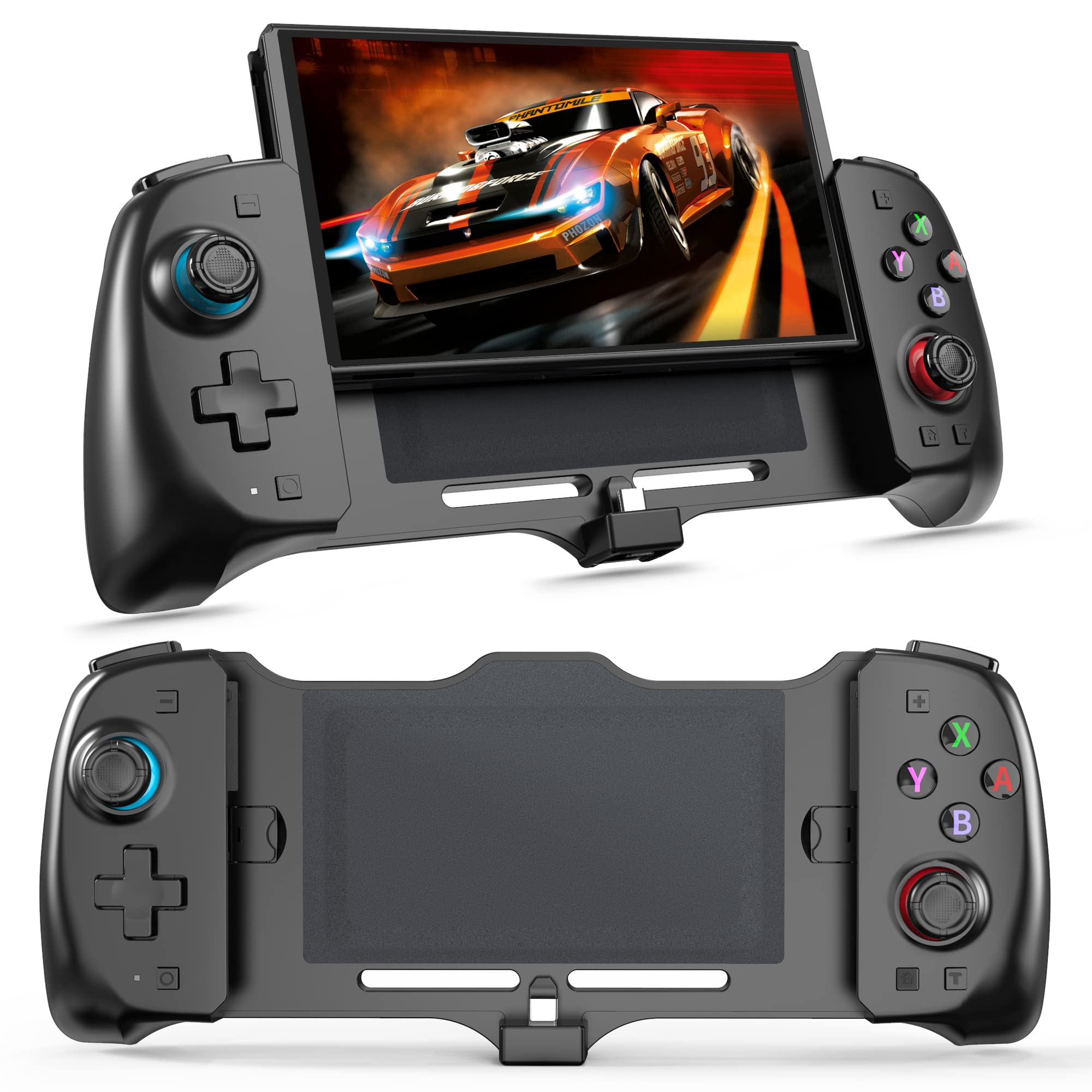 Original Title: Switch Controller for Switch/OLED Controller One-Piece Joypad with Adjustable TURBO Ergonomic Full Size Handheld Mode Grip with Dual Vibration 6-Axis Motion Control/USB   Optimized Title: **Nintendo Switch & OLED Pro Controller - Adjustable Turbo, Ergonomic Grip, Dual Vibration & 6-Axis Motion Control - USB Gaming Joypad for Handheld & TV Mode (Perfect for Mario Kart, Smash Bros & Multiplayer Gaming)**